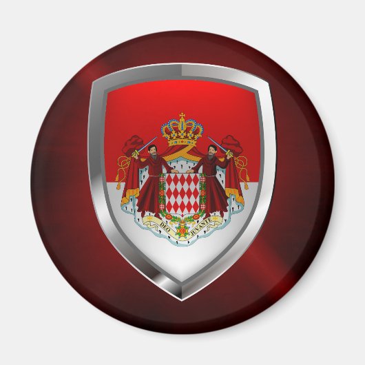 Monaco Metallic Emblem Magneet (Voorkant)