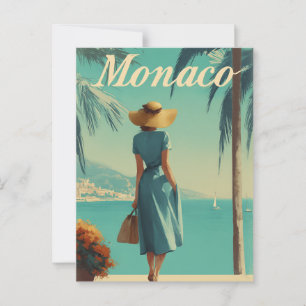 Monaco mode vintage  briefkaart