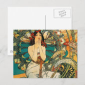 Monaco Monte Carlo Alphonse Mucha Briefkaart (Voorkant / Achterkant)