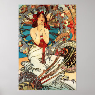 Monaco Monte Carlo Alphonse Mucha Poster