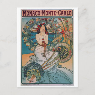 Monaco Monte Carlo Art  Briefkaart