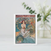 Monaco Monte Carlo Art Briefkaart (Staand voorkant)