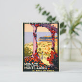 Monaco. Monte-Carlo. Au pays du soleil Briefkaart (Staand voorkant)