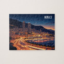 Monaco Monte Carlo bij nacht Legpuzzel