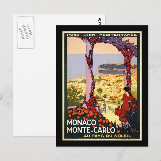 Monaco Monte Carlo Briefkaart (Voorkant / Achterkant)