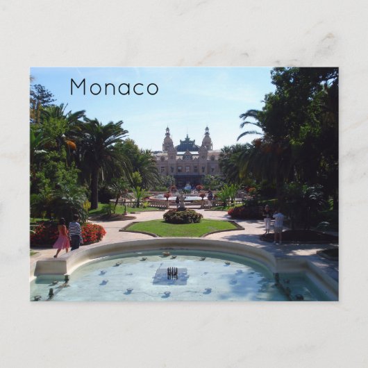 Monaco Monte Carlo Briefkaart (Voorkant)