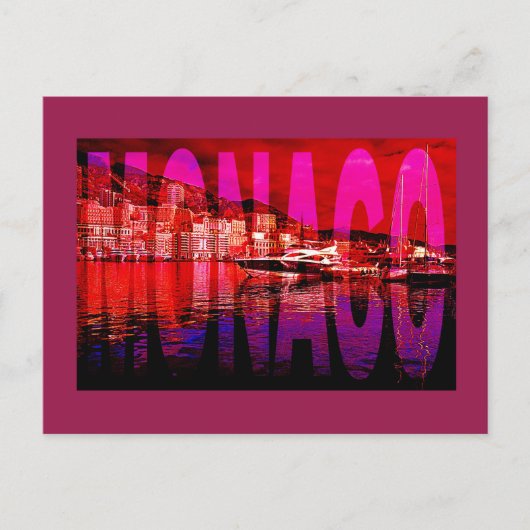 monaco monte carlo briefkaart (Voorkant)