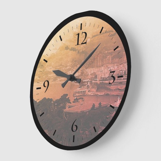 Monaco Monte-Carlo Coast uitzicht Horlogeband Grote Klok (Hoek)