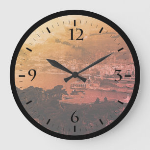  Monaco Monte-Carlo Coast uitzicht Horlogeband Grote Klok