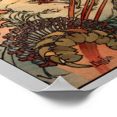 Monaco Monte Carlo door Alfons Mucha Poster (Hoek)