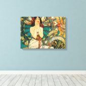 Monaco Monte Carlo door Alphonse Mucha Canvas Afdruk (Insitu (Houten vloer))