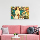 Monaco Monte Carlo door Alphonse Mucha Canvas Afdruk (Insitu (Woonkamer))