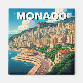 Monaco Monte Carlo Europa Reizen Magneet (Voorkant)
