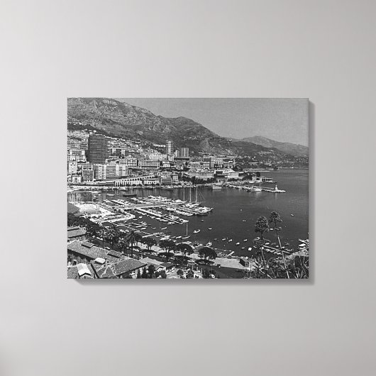 Monaco Monte-Carlo General uitzicht Canvas Afdruk (Voorkant)