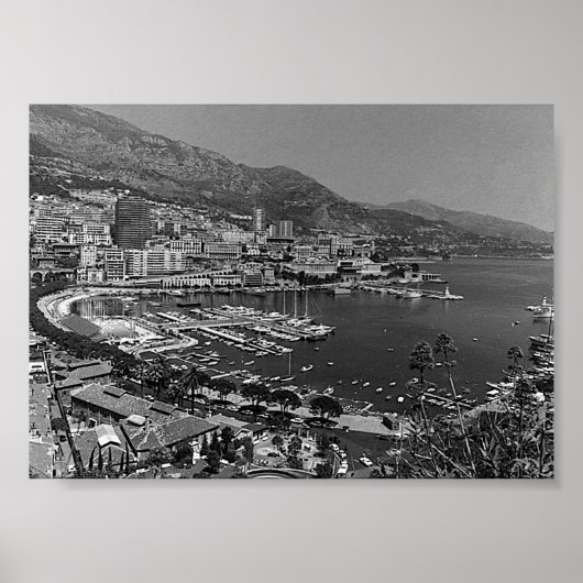  Monaco Monte-Carlo General uitzicht Poster (Voorkant)