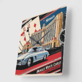 Monaco Monte Carlo Luxury Car Watch Vierkante Klok (Hoek)