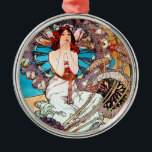 Monaco Monte Carlo Metalen Ornament<br><div class="desc">Monaco Monte Carlo Art Nouveau Artwork van Alphonse Mucha Voor een volledige reeks van Art Deco- en Art Nouveau-reproducties surf naar https://rolandosgiftshop.com/alphonse-mucha-reproductions/</div>