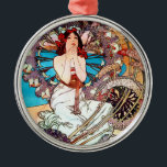 Monaco Monte Carlo Metalen Ornament<br><div class="desc">Monaco Monte Carlo Art Nouveau Artwork van Alphonse Mucha Voor een volledige reeks van Art Deco- en Art Nouveau-reproducties surf naar https://rolandosgiftshop.com/alphonse-mucha-reproductions/</div>
