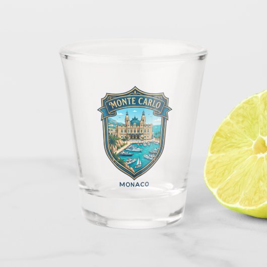 Monaco Monte Carlo Monaco Shot Glas (Voorkant)