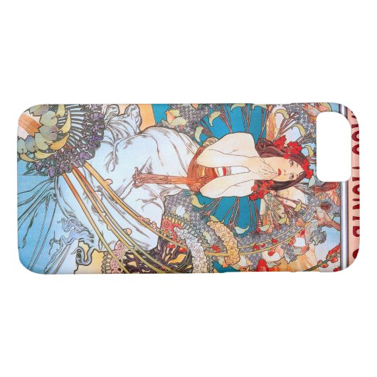 Monaco, Monte-Carlo, Mucha Case-Mate iPhone Case (Achterkant (Horizontaal))