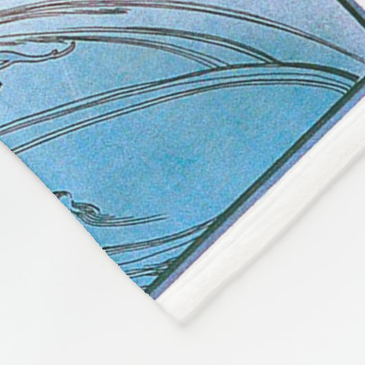 Monaco, Monte-Carlo, Mucha Fleece Deken (Hoek)