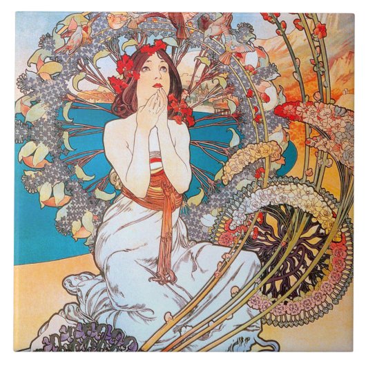 Monaco, Monte-Carlo, Mucha Tegeltje (Voorkant)