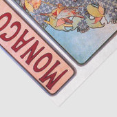 Monaco, Monte-Carlo, Mucha Tissuepapier (Detail)