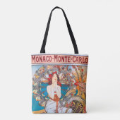 Monaco, Monte-Carlo, Mucha Tote Bag (Achterkant)