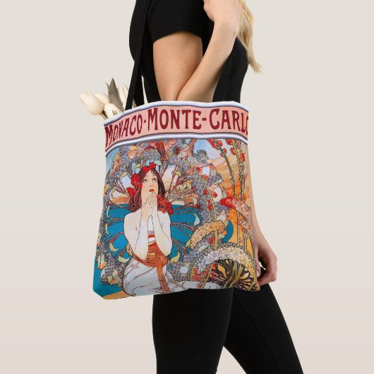 Monaco, Monte-Carlo, Mucha Tote Bag (Dichtbij)