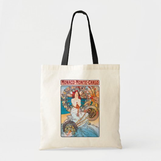Monaco, Monte-Carlo, Mucha Tote Bag (Voorkant)