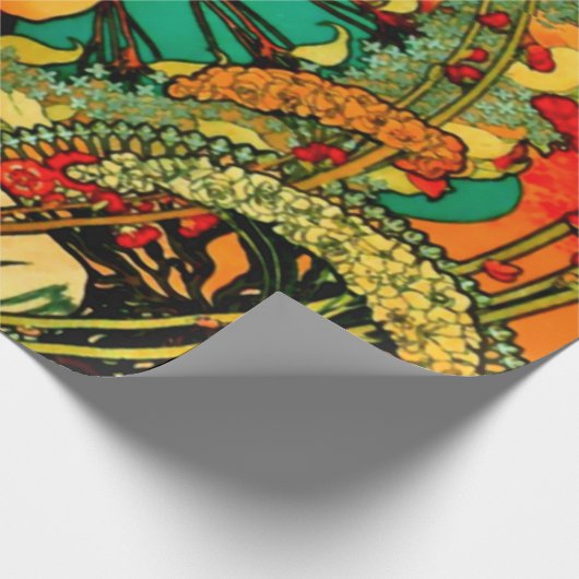 Monaco Monte Carlo Poster door Alphonse Mucha Cadeaupapier (Hoek)