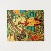 Monaco Monte Carlo Poster door Alphonse Mucha Wandkleed (Voorkant (horizontaal))