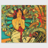 Monaco Monte Carlo Poster van Alphonse Mucha Cadeaupapier (Vlak)