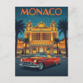 Monaco Monte-Carlo Reizen Briefkaart (Voorkant)