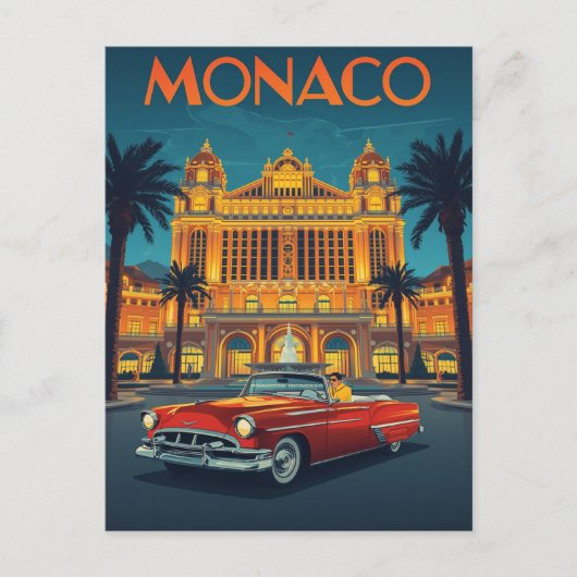  Monaco Monte-Carlo Reizen Briefkaart (Voorkant)