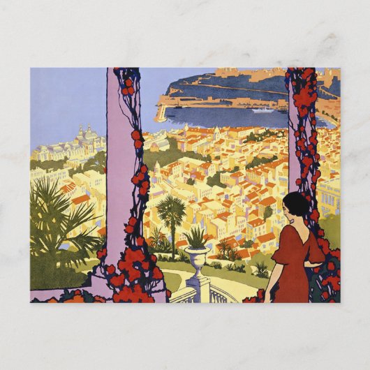  Monaco Monte Carlo Travel Briefkaart (Voorkant)