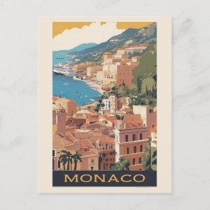 Monaco Monte Carlo Travel Briefkaart