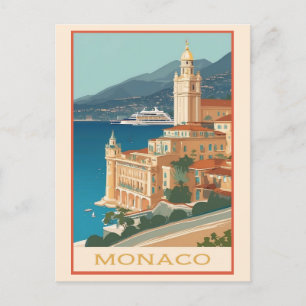 Monaco Monte Carlo Travel Briefkaart