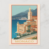  Monaco Monte Carlo Travel Briefkaart (Voorkant)