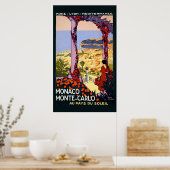  Monaco Monte Carlo Travel Poster (Keuken)