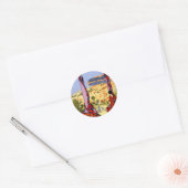 Monaco Monte Carlo Travel Ronde Sticker (Envelop)