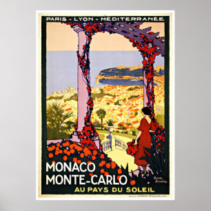 Monaco Monte Carlo - Vintage Travel Posters