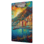 Monaco, Monte-Carlobaai in Van Gogh stijl Klembord (Links)