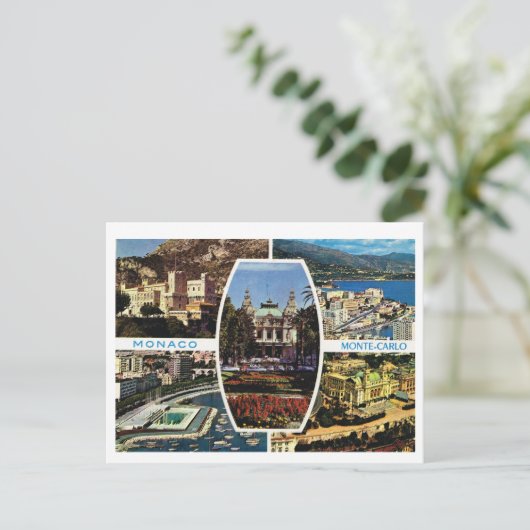  Monaco, Montecarlo Multiview Briefkaart (Staand voorkant)