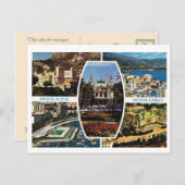  Monaco, Montecarlo Multiview Briefkaart (Voorkant / Achterkant)