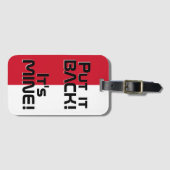 Monaco National Flag Funny Patriotic Bagagelabel (Voorkant (horizontaal))