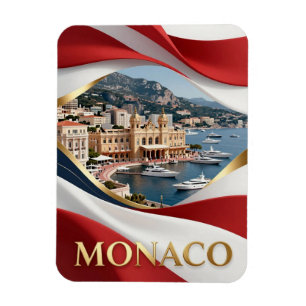 Monaco Nationale Vlag Monte Carlo Erfgoed Magneet
