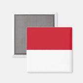 Monaco Nationale Wereldvlag Magneet (Voorkant / Achterkant)