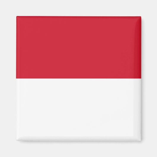Monaco Nationale Wereldvlag Magneet (Voorkant)