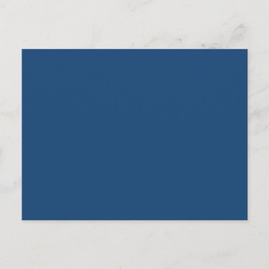 Monaco Noble Blue Solid Color Briefkaart (Voorkant)